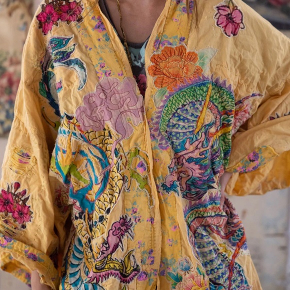 🐉NWT MAGNOLIA PEARL Dragon Romani Kimono🐉 - Picture 8 of 12